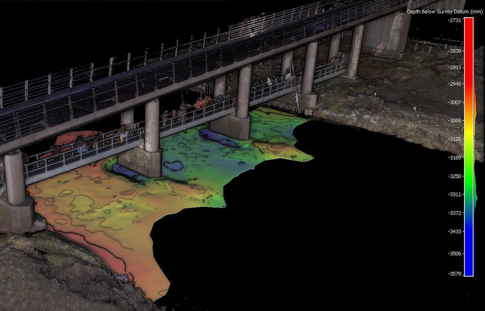 Footbridge and Riverbed Remote Survey